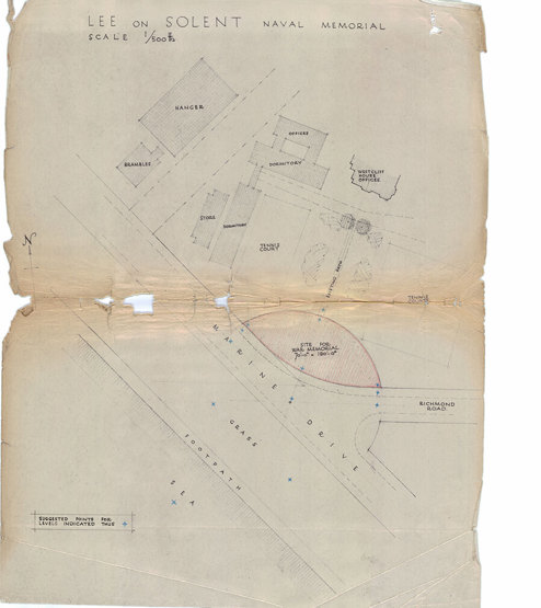 Lee-on-Solent memorial proposed plan