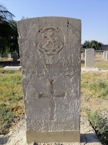 Headstone damaged by Salt