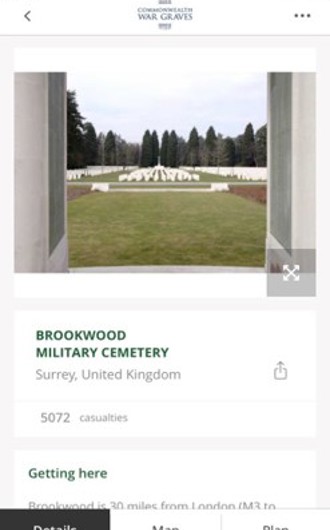 CWGC mobile app