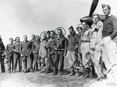 Pilots of No. 33 Squadron RAF, at Larissa, Greece, before 15 April 1941