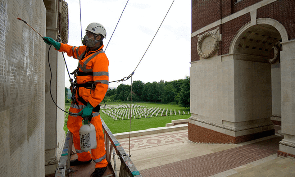 Undertaking work at Thiepval Memorial