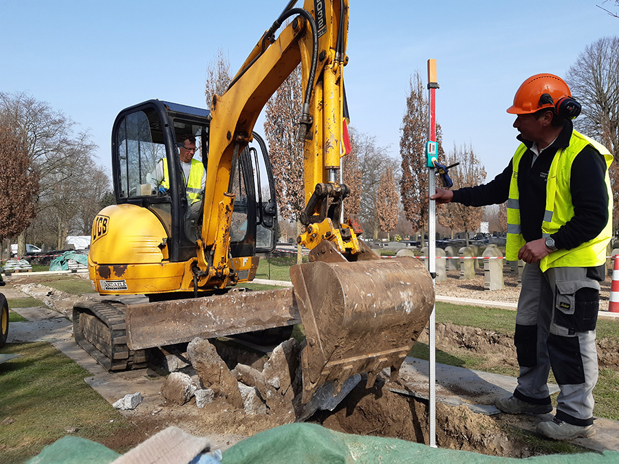 Excavation a Gent City Cemetery