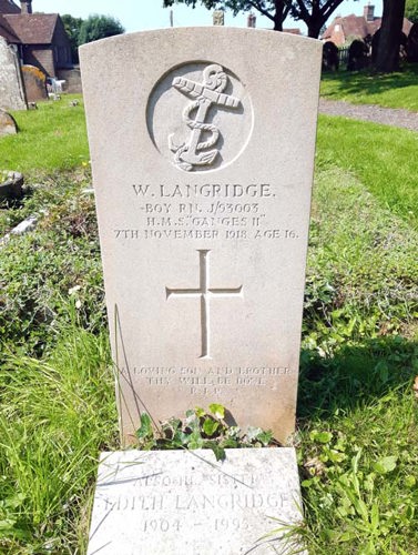 A headstone in a cemetery