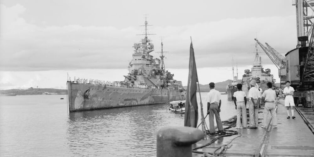 HMS Prince of Wales at Singapore