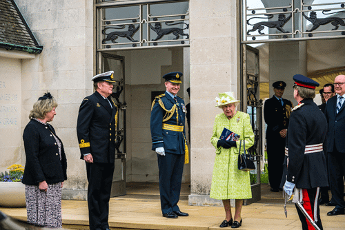 HRH The Queen and the Director General at Runnymede