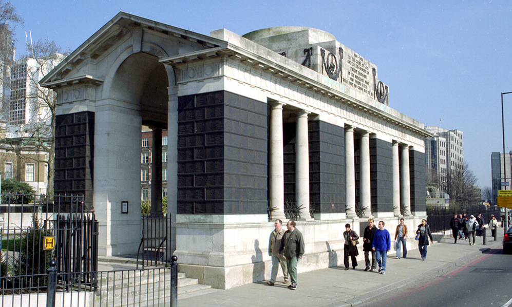 The WW1 section of Tower Bridge Memorial