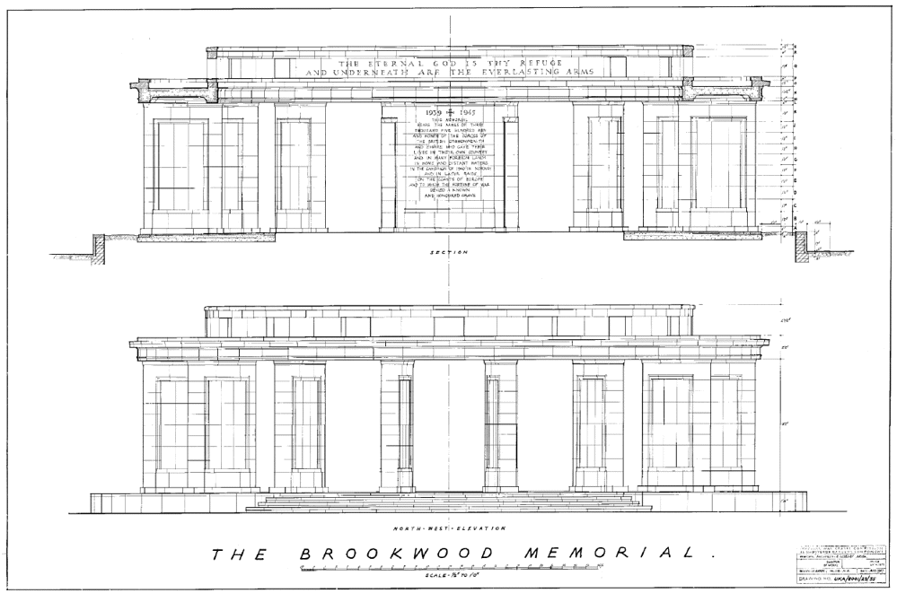 Drawings of Brookwood Memorial