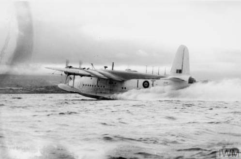 Short Sunderland taking off